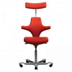 HAG Capisco flat seat headrest HAG Capisco with flat seat and optional headrest