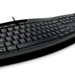 Microsoft Comfort Curve Keyboard 3000 quarter view